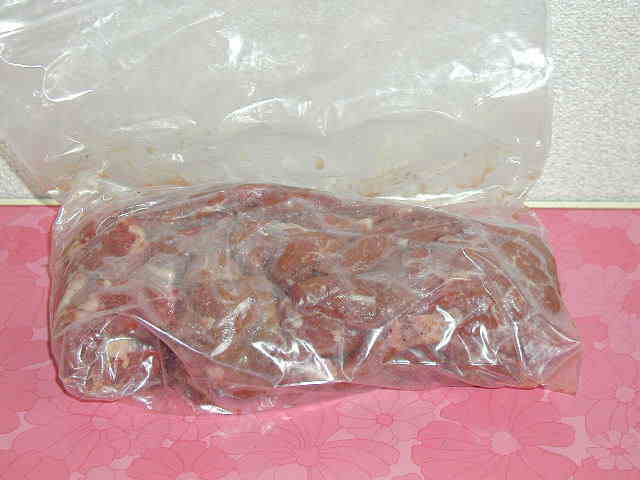 牛肉に味付け