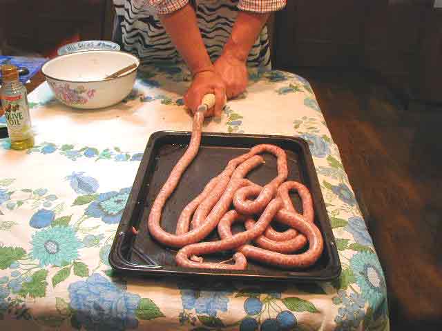 肉を絞り出す